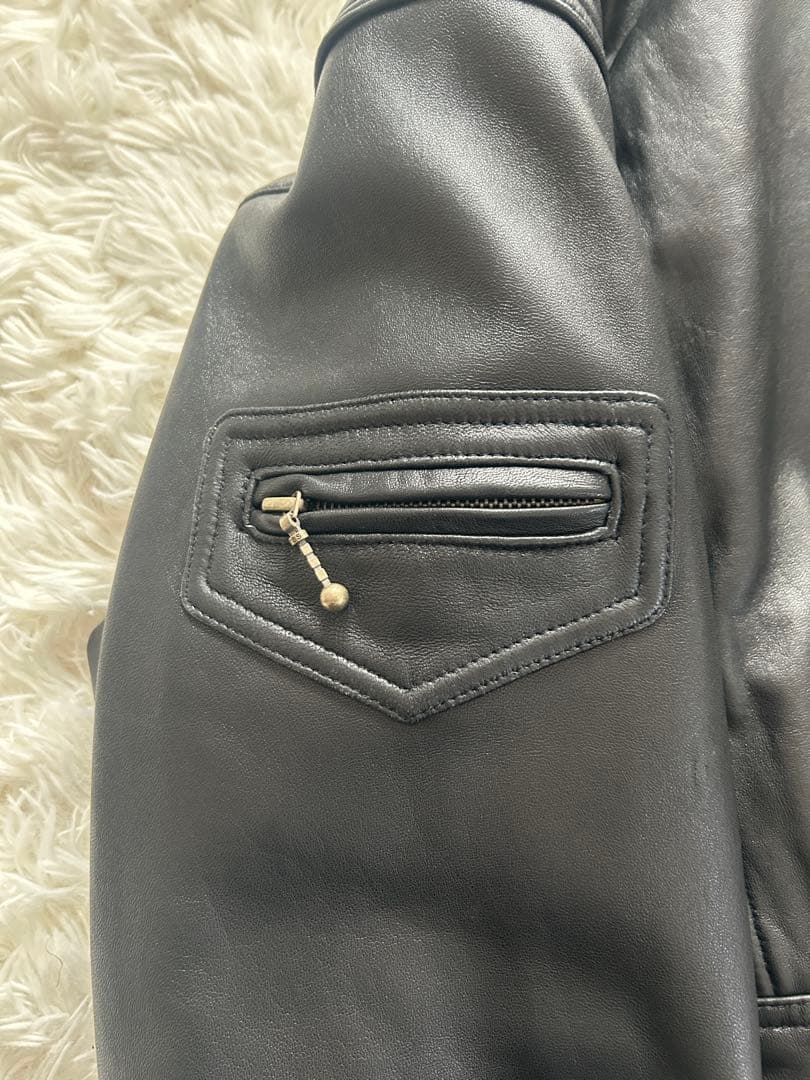 美品✨PELLE CYMA フライトジャケット ラムレザー ボア 黒 3way 美品✨PELLE CYMA フライトジャケット ラムレザー ボア 黒 3way