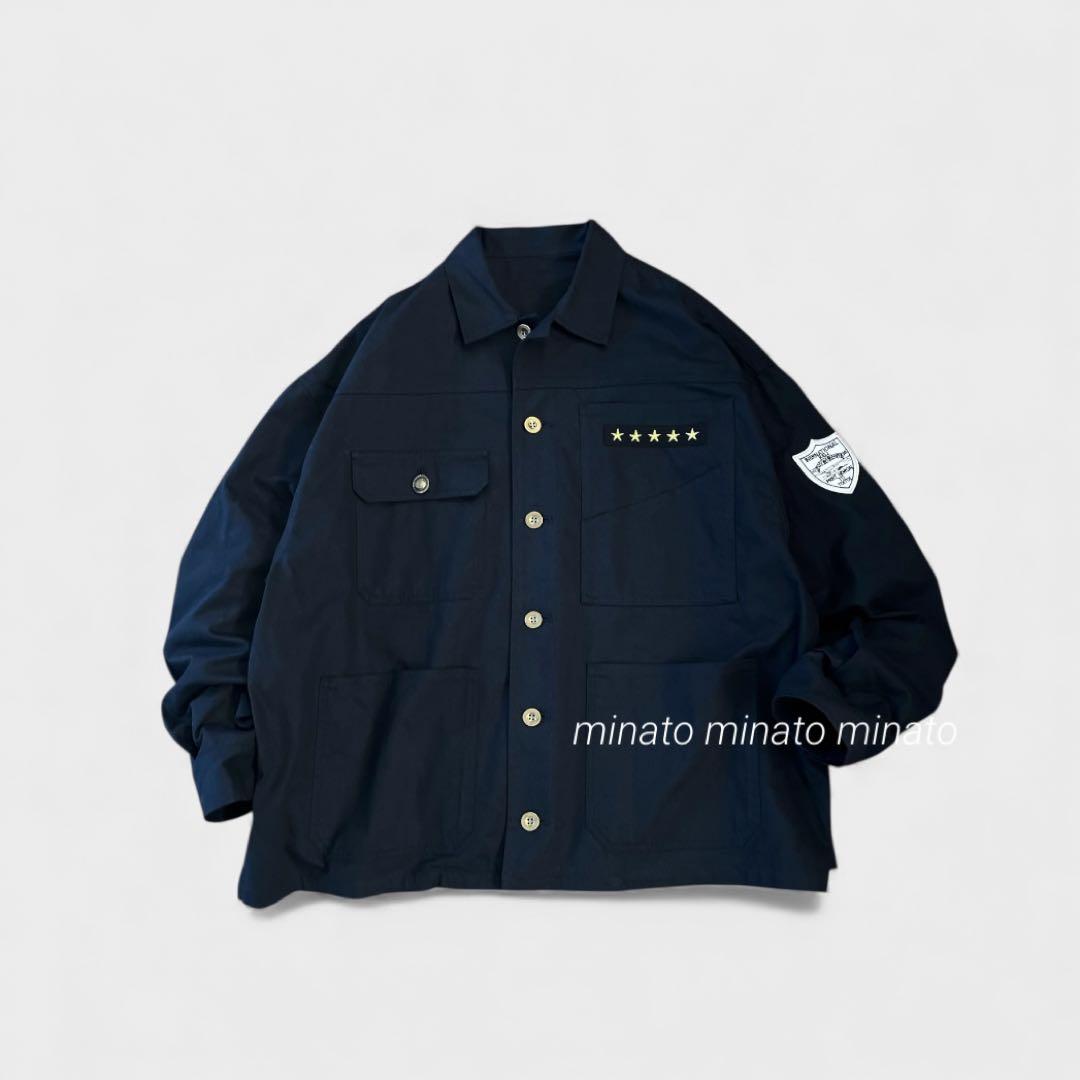 美品 niko and  ていらさんプロデュースのワッペンシャツジャケット