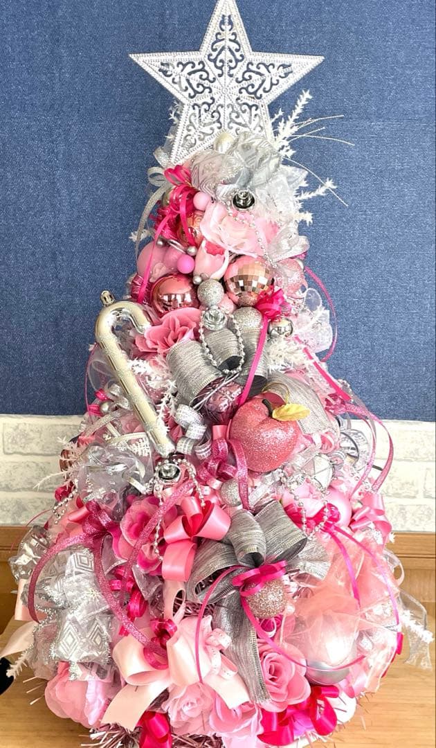 ピンク シルバー クリスマスツリー ユキ❤️プロフ必読❣️