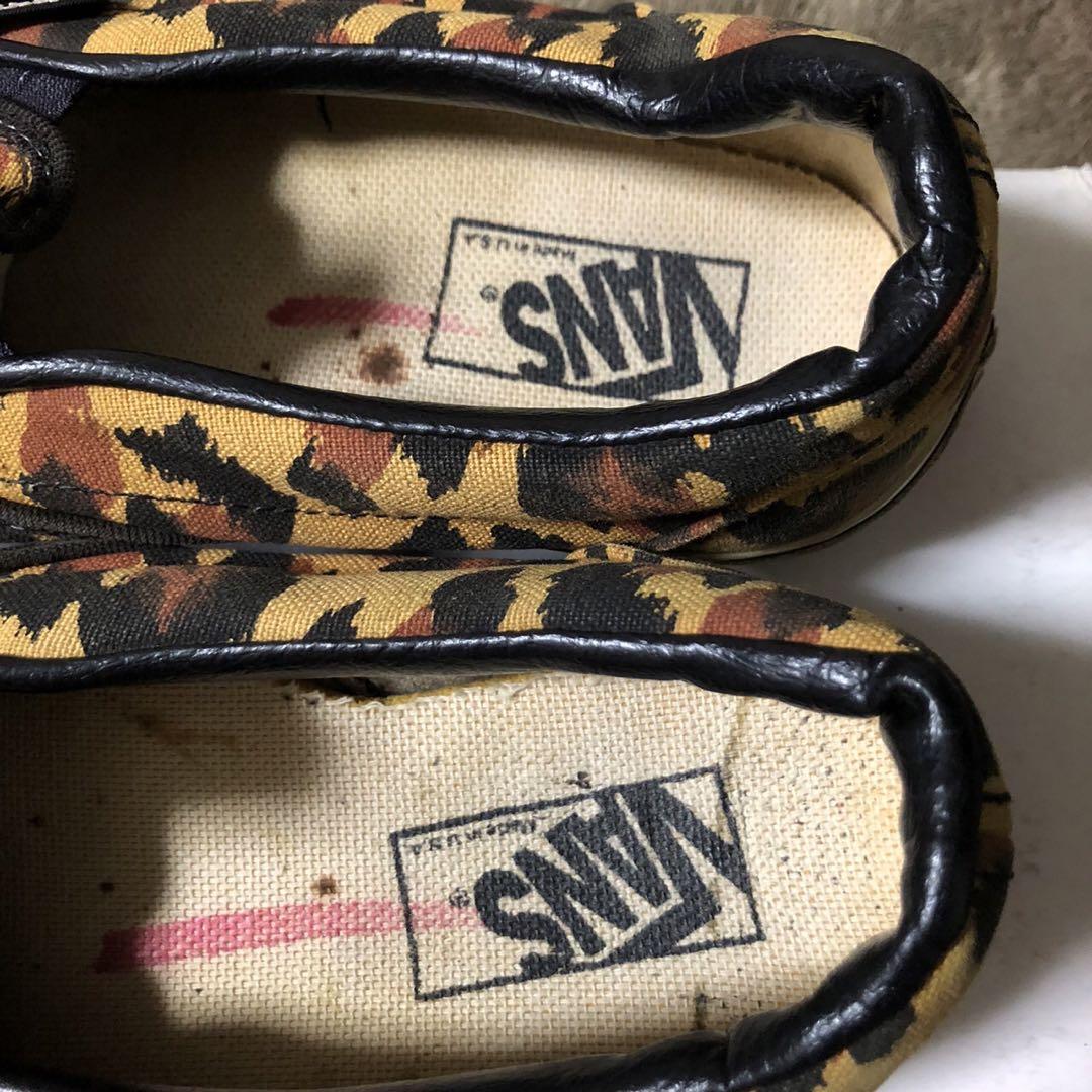 VANS レオパード柄 スリッポン ヒョウ柄 USA製 90s ビンテージ