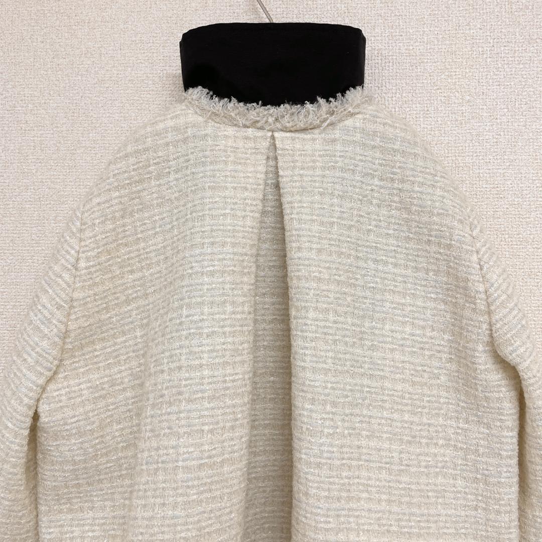 sacai 2022SS ツイードショートコート ジャケット ジップ