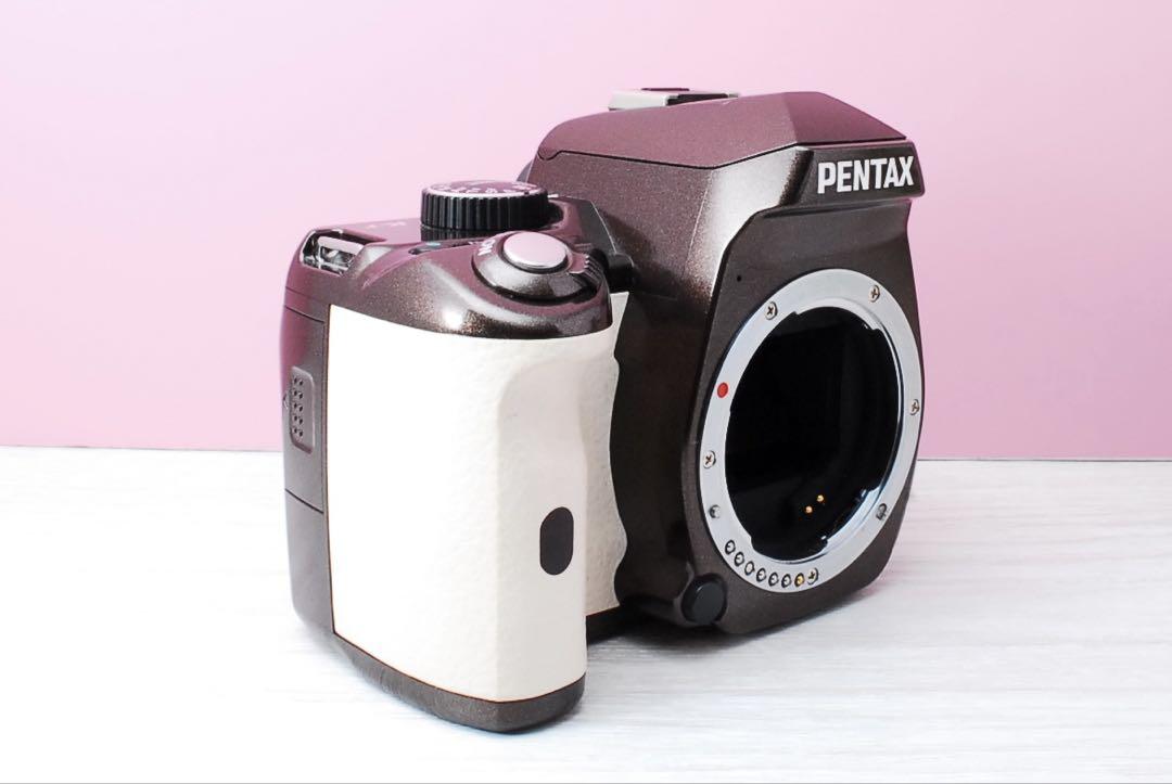 レトロ可愛いブラウン⭐️PENTAX K-r 美品 一眼レフカメラ スマホ転送