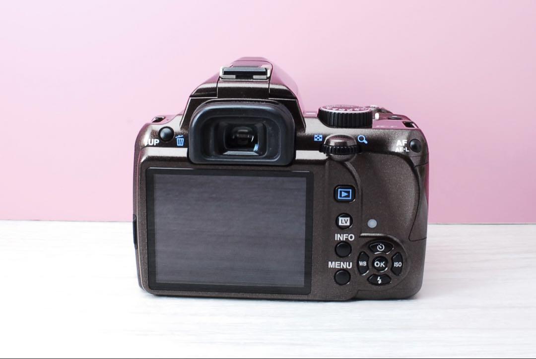 レトロ可愛いブラウン⭐️PENTAX K-r 美品 一眼レフカメラ スマホ転送