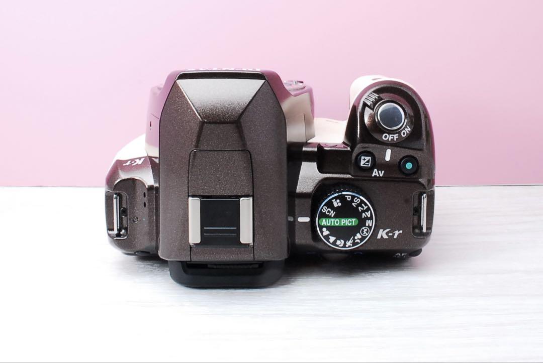 レトロ可愛いブラウン⭐️PENTAX K-r 美品 一眼レフカメラ スマホ転送