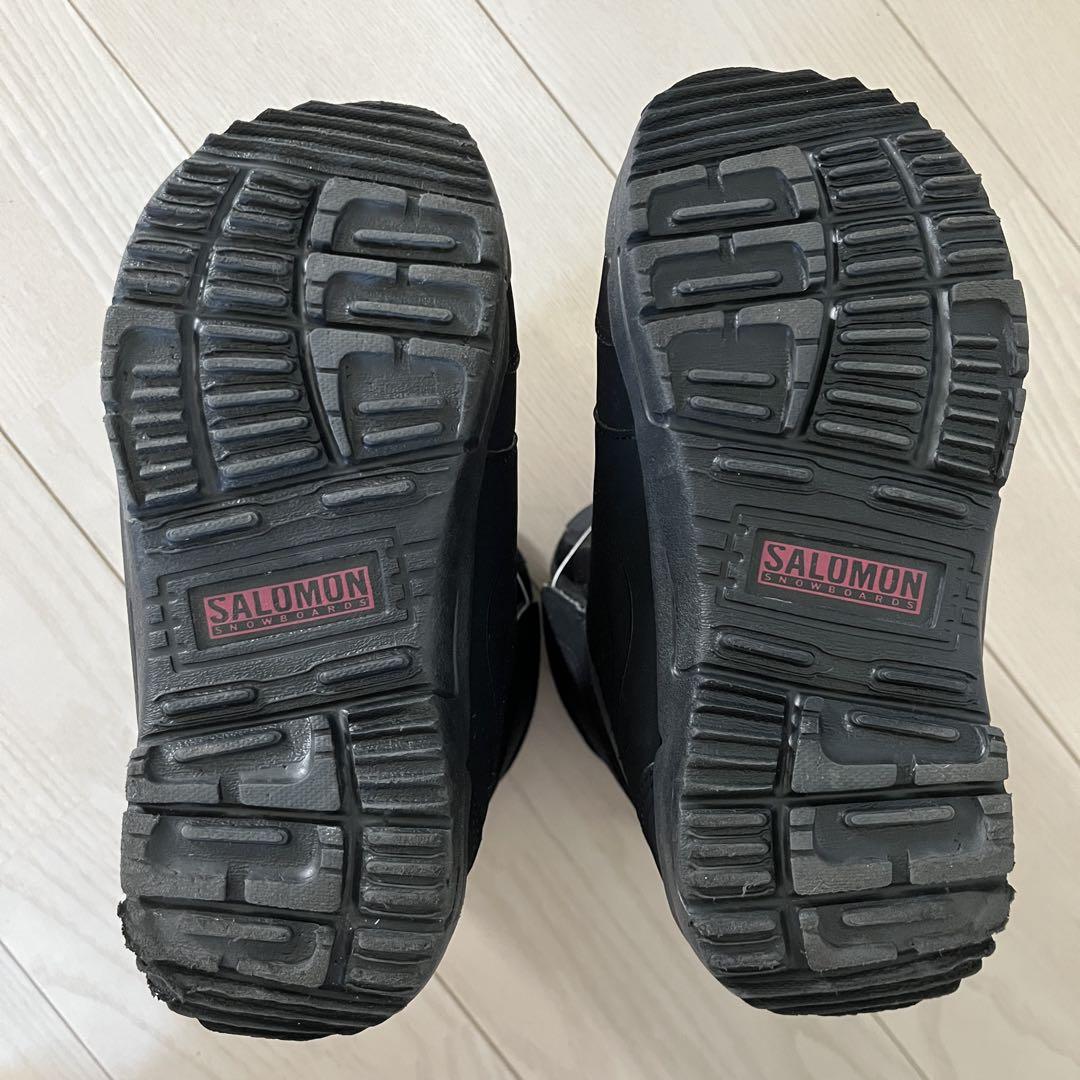 美品 サロモン SALOMON BOAスノーボードブーツ 黒 ブラック 22