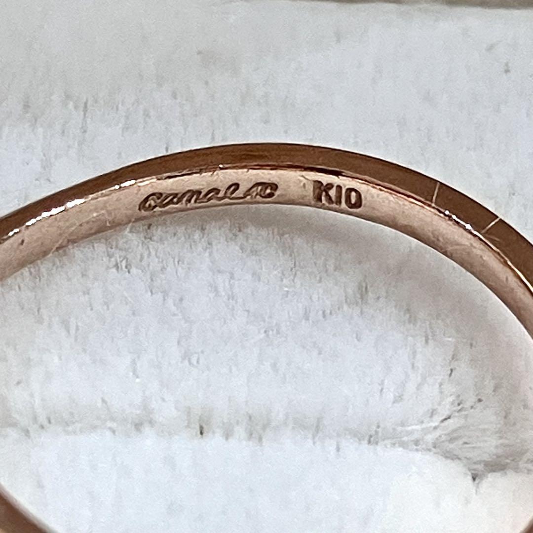 k10 ダイヤモンド　カナル4℃ リング　11号