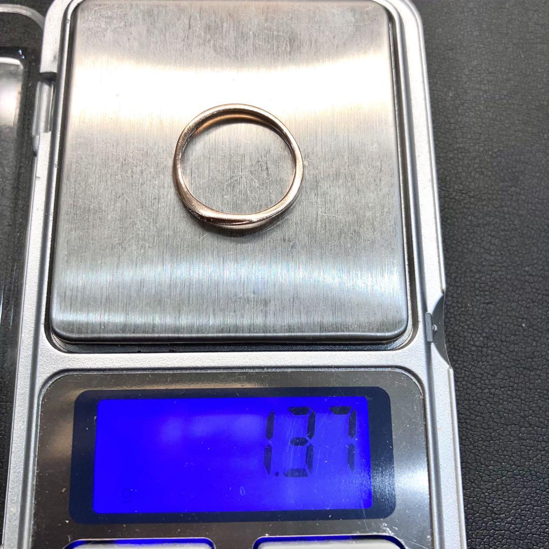 k10 ダイヤモンド　カナル4℃ リング　11号