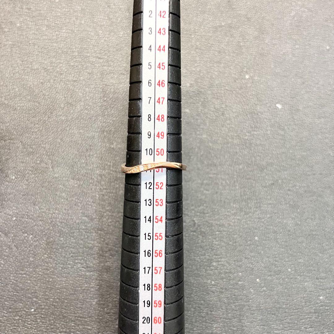 k10 ダイヤモンド　カナル4℃ リング　11号