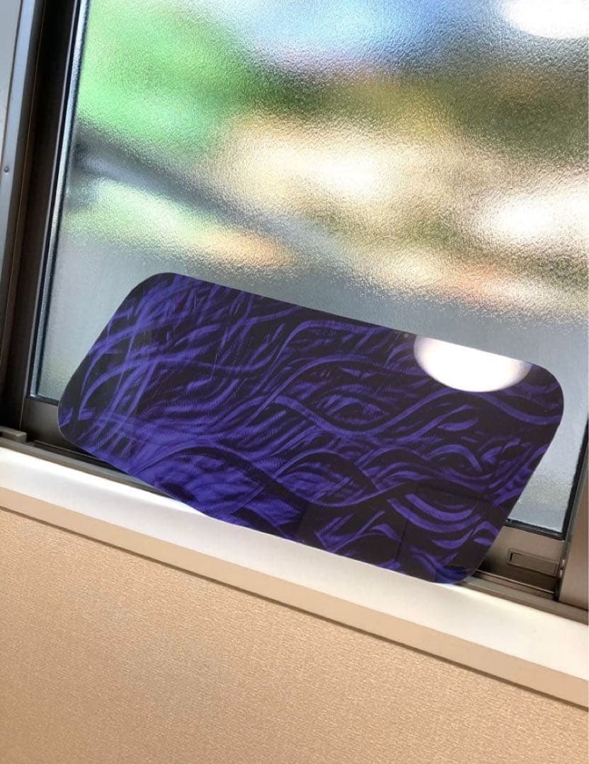 三菱フソウ✨スーパーグレート✨安全窓✨青紫グラインダータトゥー柄 三菱フソウ✨スーパーグレート✨安全窓✨青紫グラインダータトゥー柄