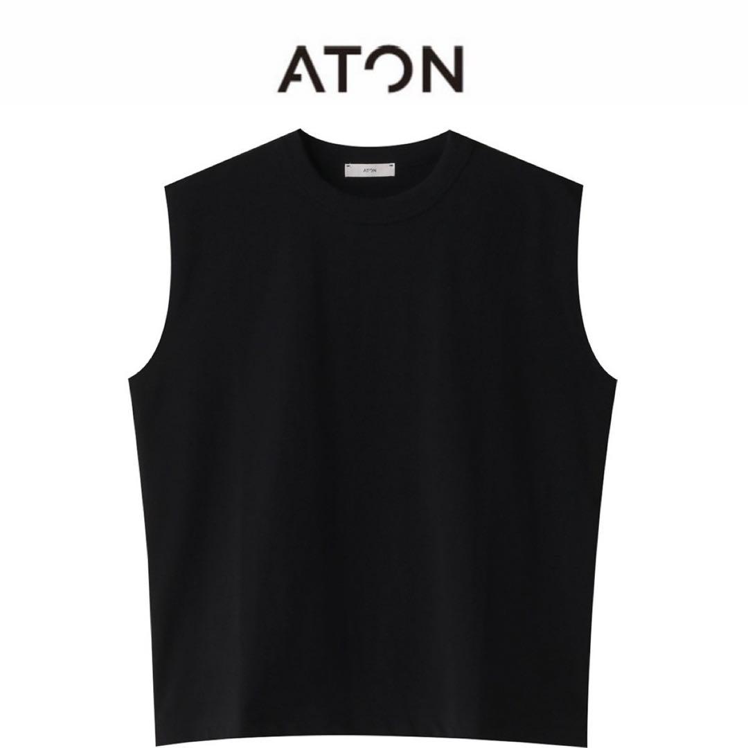 ATON ドライコットンジャージ ノースリーブ　上代1.6万