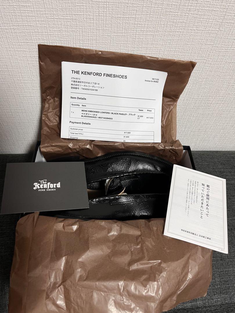 The Kenford BLACK PAISLEY ローファー