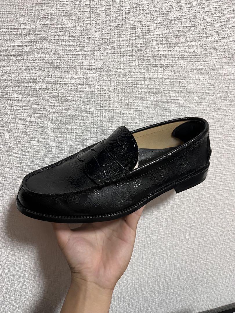 The Kenford BLACK PAISLEY ローファー