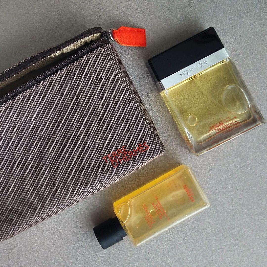 HERMES 　terre d'hermes　 香水　シャワージェル　ポーチ付き
