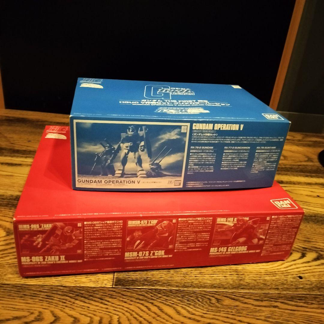 ガンダム　THE FIRST 限定　HGUC V作戦セット　クリアカラー