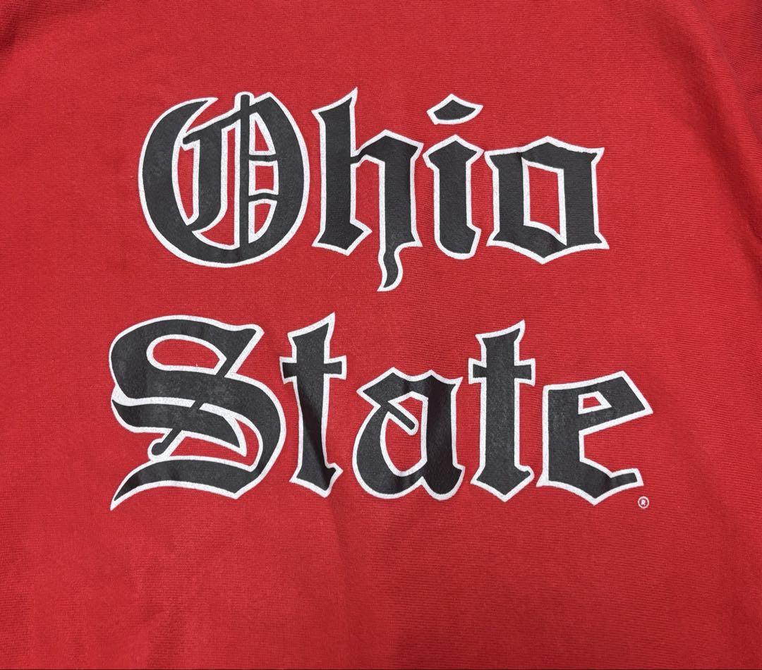 【美品】チャンピオン リバースウィーブ オハイオ　Ohio 刺繍タグ　XL