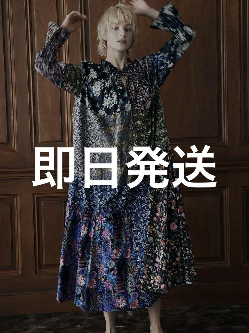 S 即日発送 AMERI LIBERTY PATCHWORK BLK DRESS