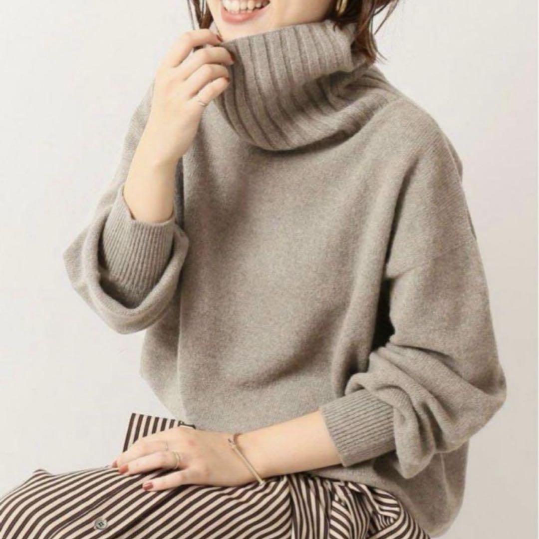 スピックアンドスパン Spick ＆Span カシミヤウールタートルプル
