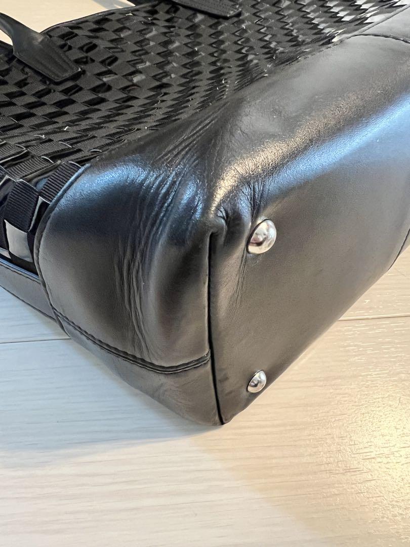 中古品 LANVIN COLLECTION 黒トートバッグ ランバンコレクション