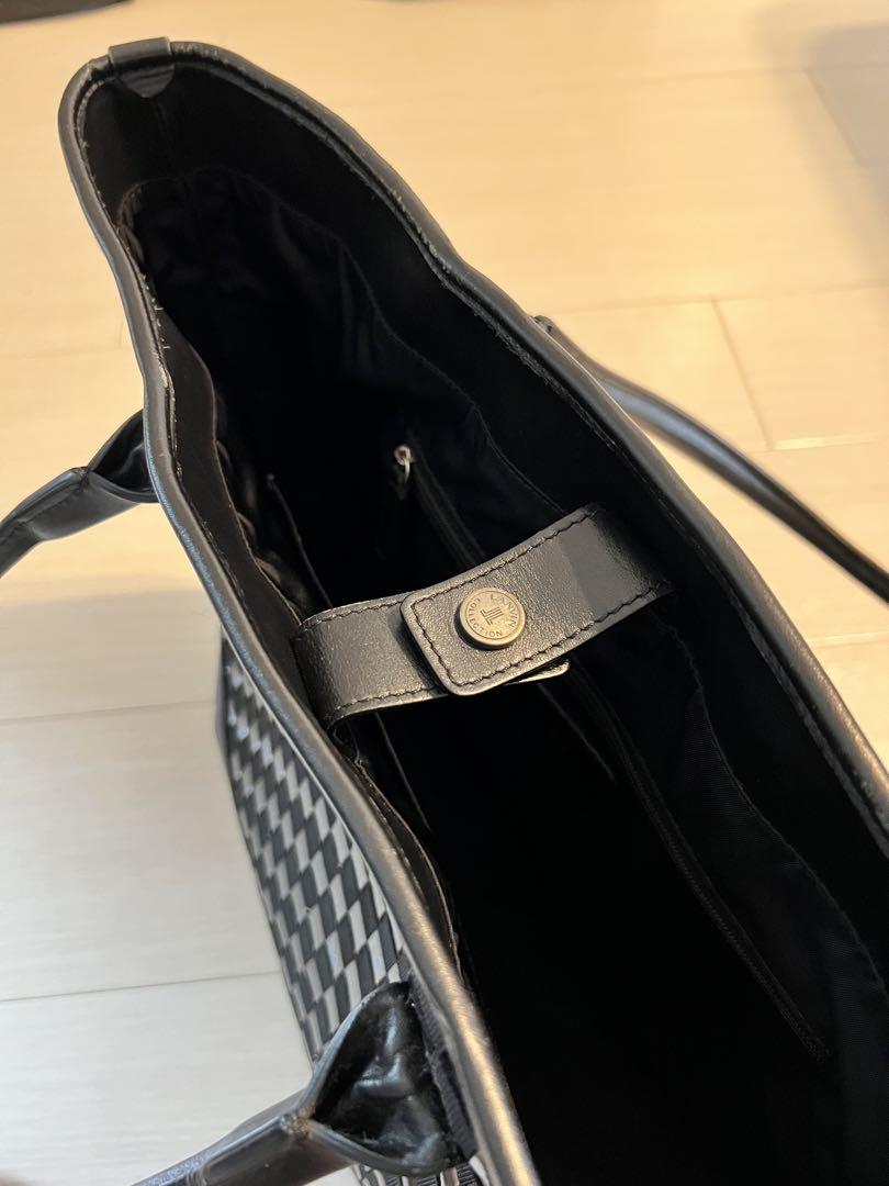 中古品 LANVIN COLLECTION 黒トートバッグ ランバンコレクション