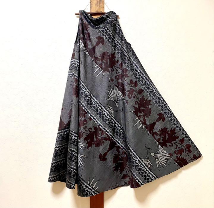 ㉟【着物リメイク】スタイル抜群に見える👗💕フリーサイズの