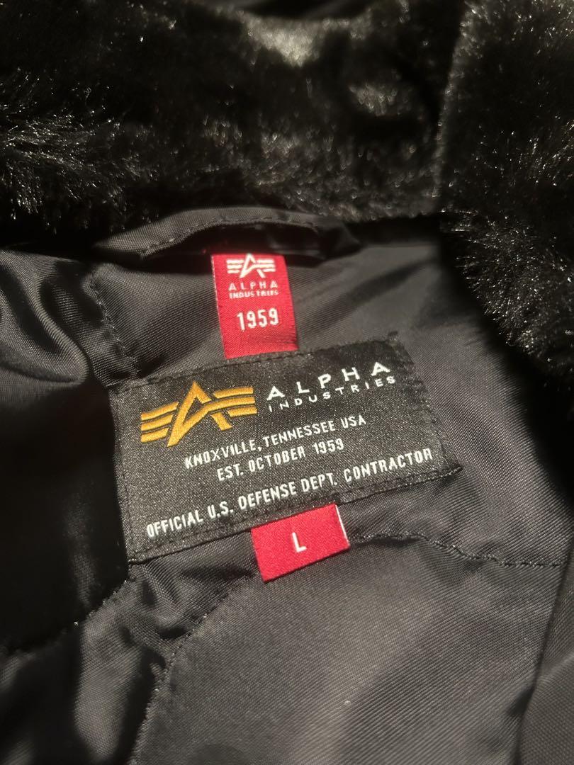 【希少・美品】ALPHA INDUSTRIES MA-1ジャケット L ブラック