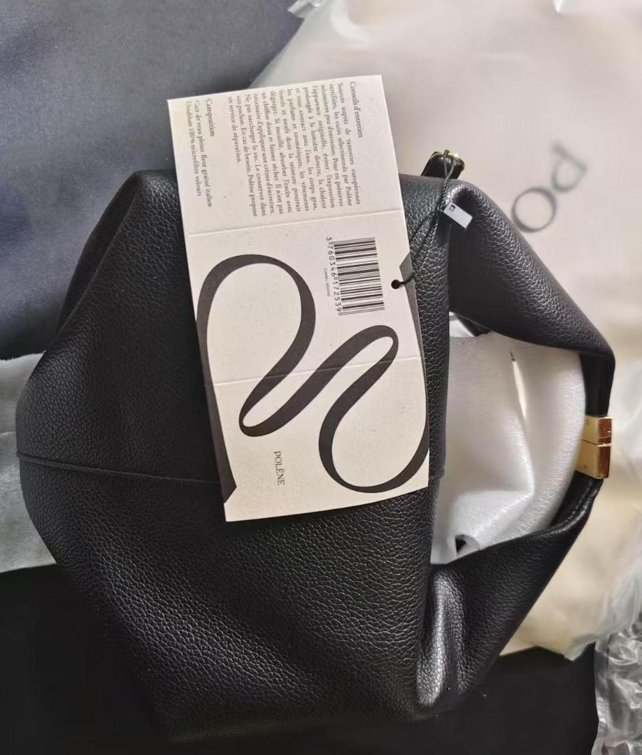 POLÈNE ブラックショルダーバッグ 美品✨POLENE ポレーヌ ショルダーバッグ Numéro Neuf ブラック