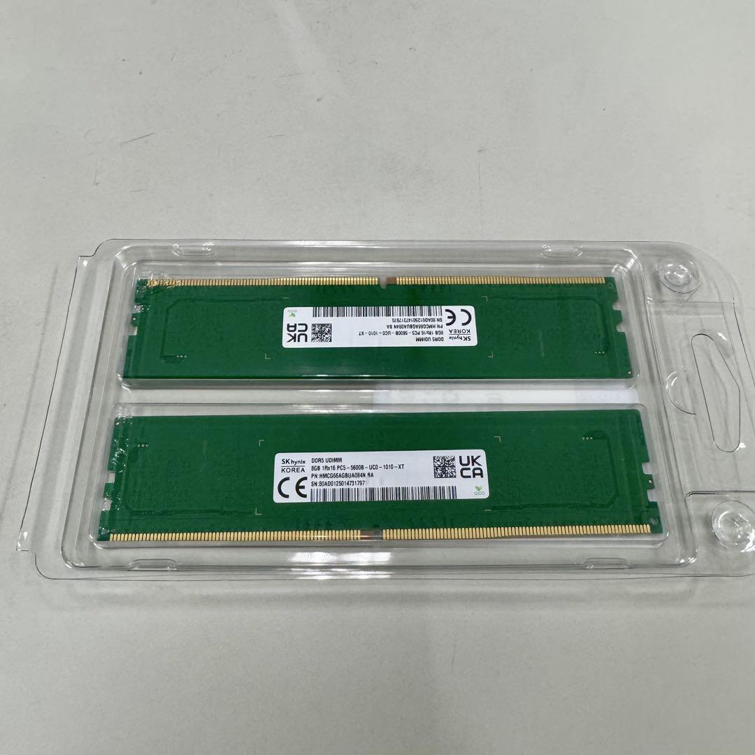 DDR5 5600B 8x2 合計16GB SK hynix