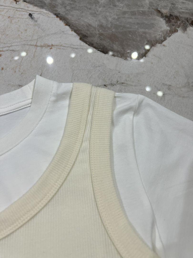 Acne Studios 1996 レイヤードTシャツ クリーム m - メルカリ
