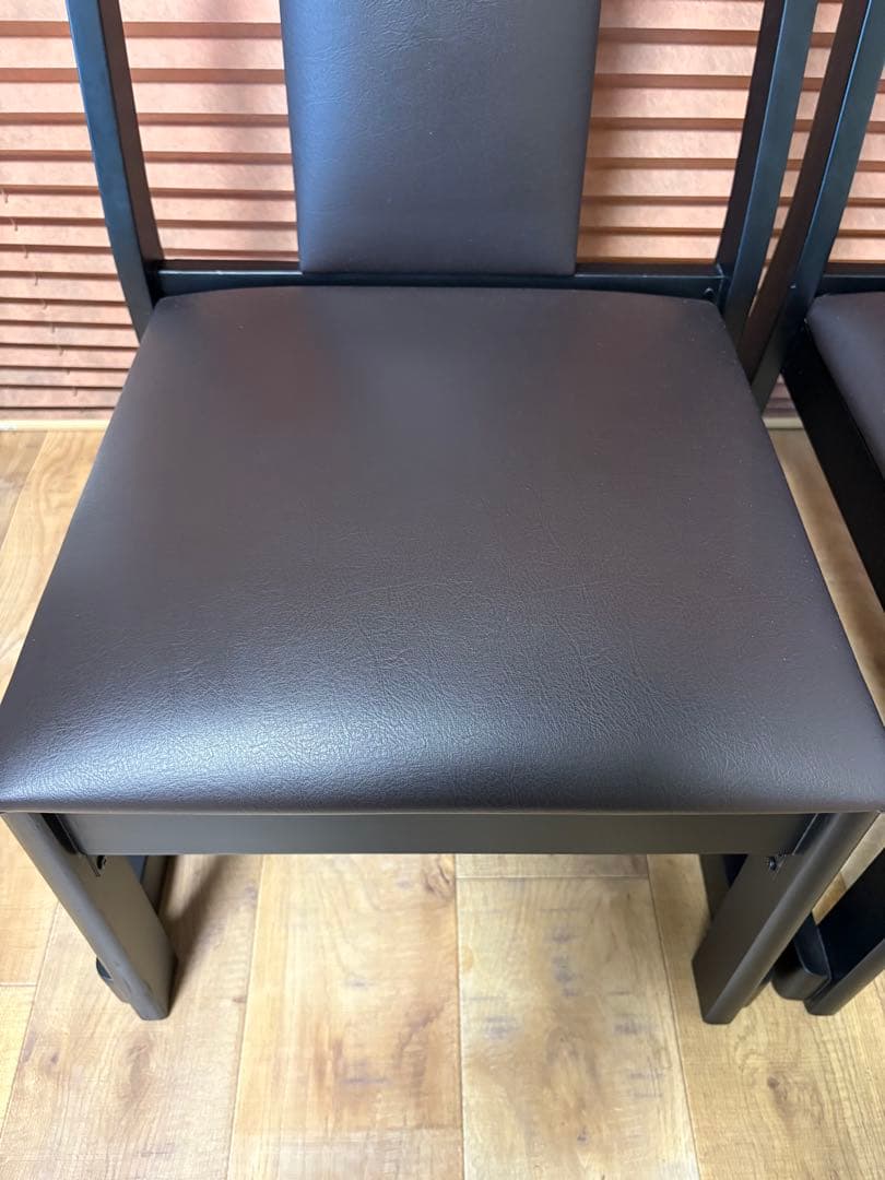 No5 木曽　山本漆器　ダイニングチェア2脚　業務用　低めの　和室に