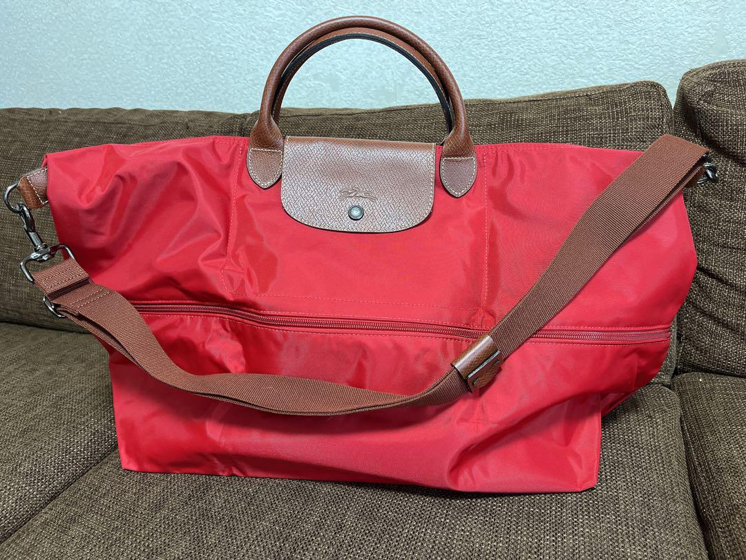 LONGCHAMP ロンシャン プリアージュ　大容量　拡張ボストン　赤　レッド