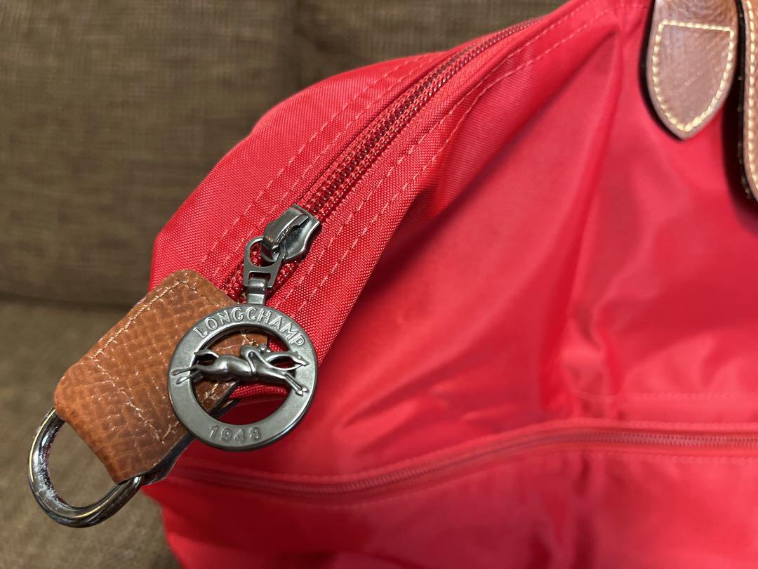 LONGCHAMP ロンシャン プリアージュ　大容量　拡張ボストン　赤　レッド