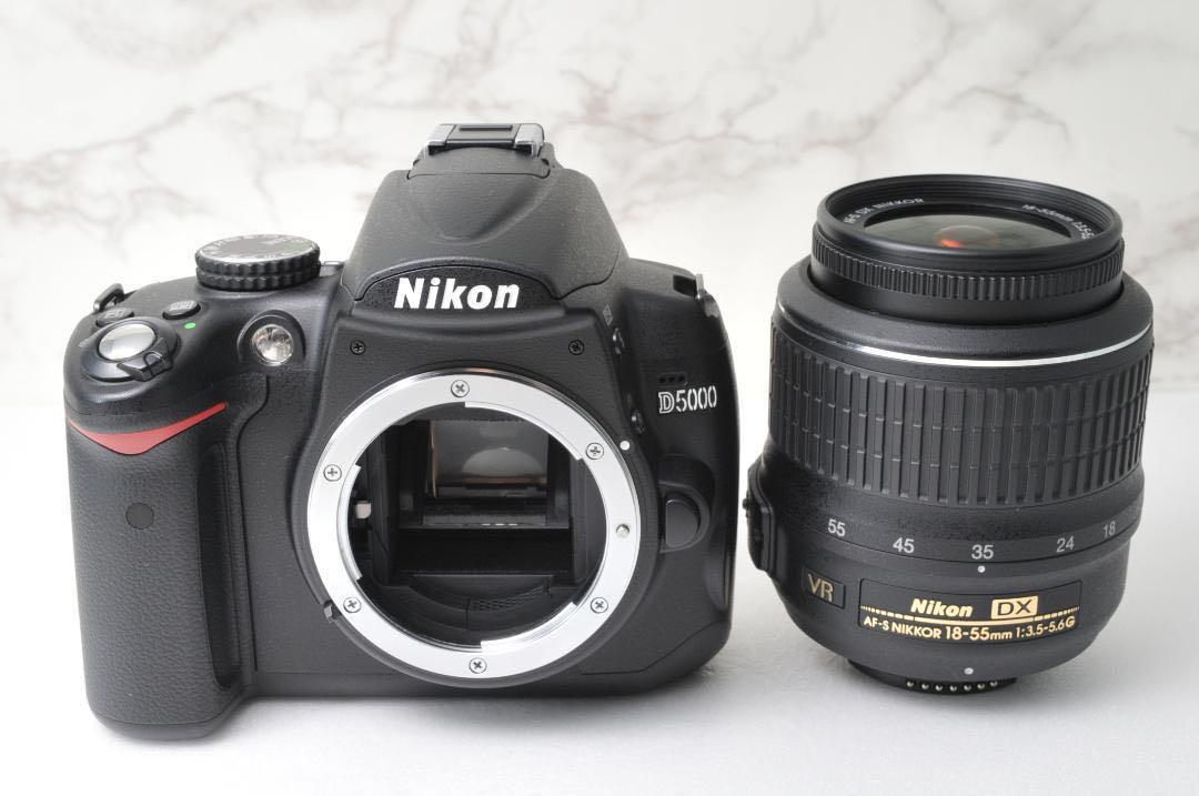 美品 Nikon D5000⭐️スマホ転送 ニコン 元箱 一眼レフカメラ 美品❣️Nikon D5000⭐️スマホ転送 ニコン 元箱 一眼レフカメラ