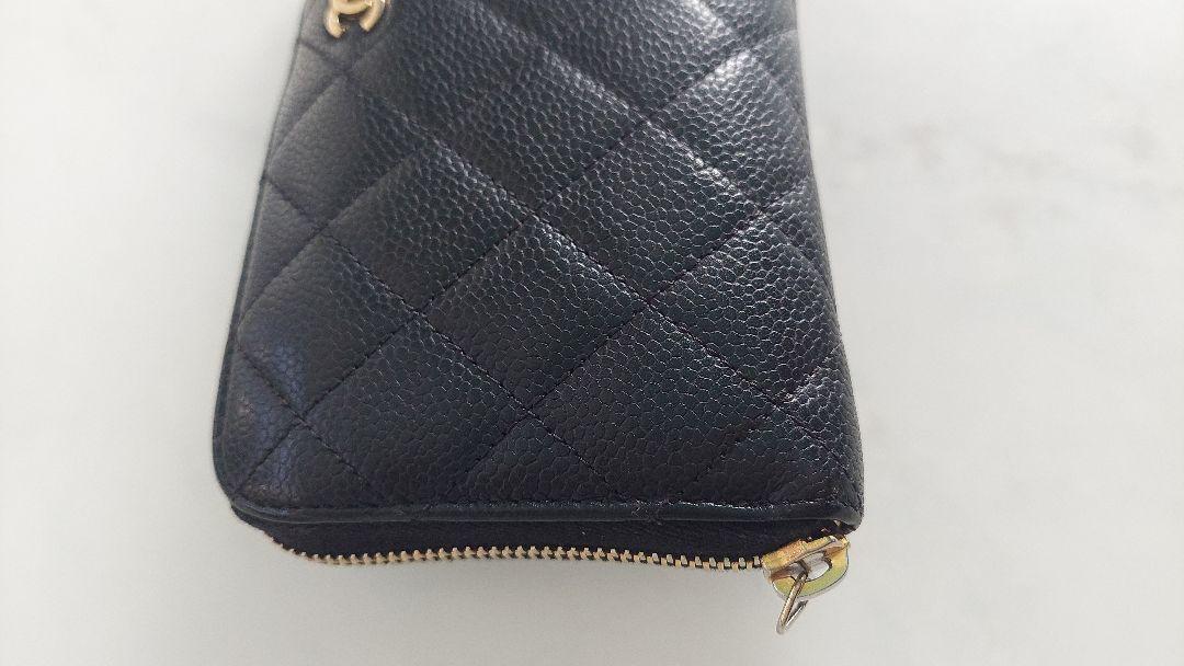 Chanel ブラック キルティング 長財布