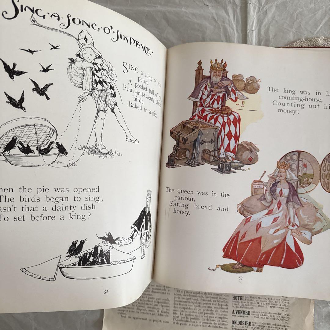 1930年アンティーク美しい挿絵の絵本 洋書イギリス児童書