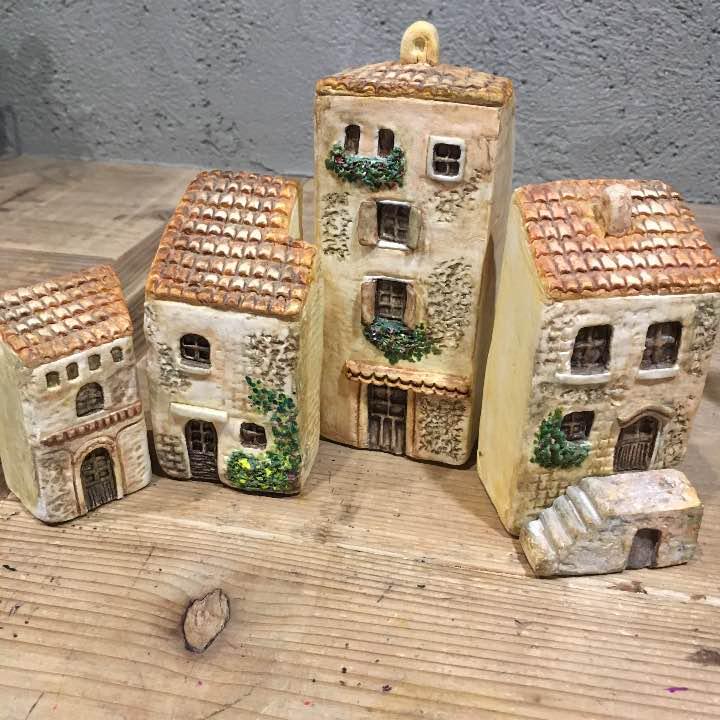 紙粘土作品