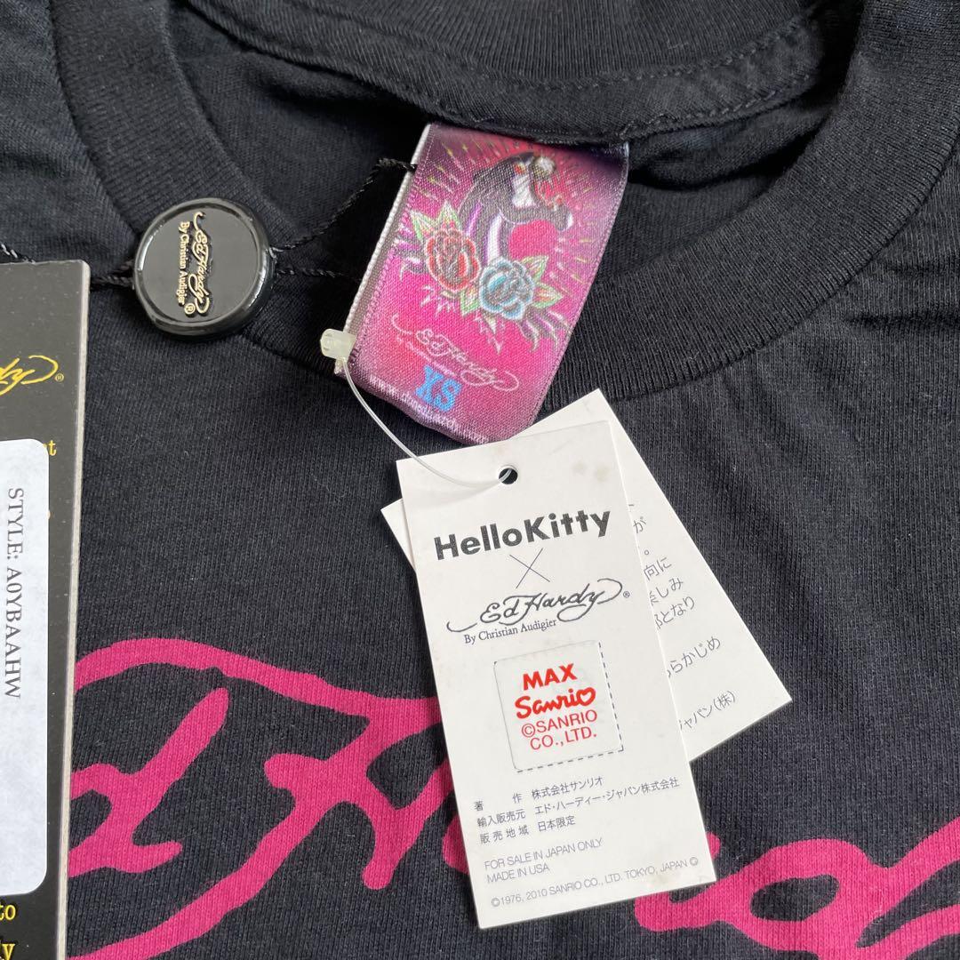 未使用　エドハーディー　ハローキティー　コラボレディース　Tシャツ　XS 未使用 エドハーディー ハローキティー コラボレディース T