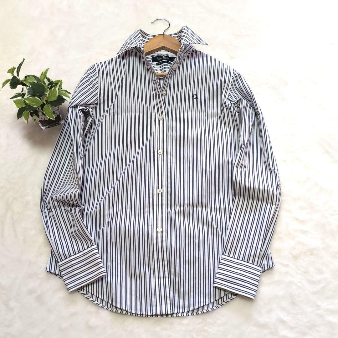 【ローレンラルフローレン】ストレッチノンアイロンシャツXXS ストライプ