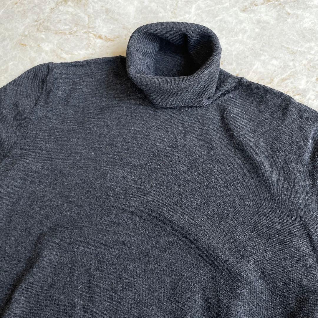 ESTNATION ウール100% 長袖　タートルネック ニット セーター L