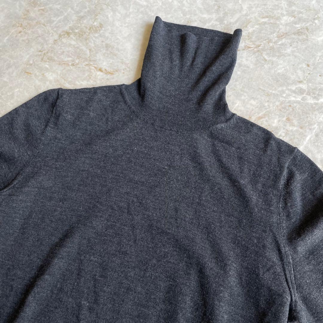 ESTNATION ウール100% 長袖　タートルネック ニット セーター L