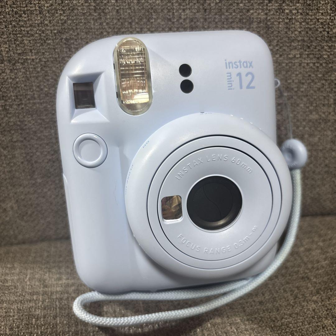 instax mini 12 パステルブルー インスタントカメラ