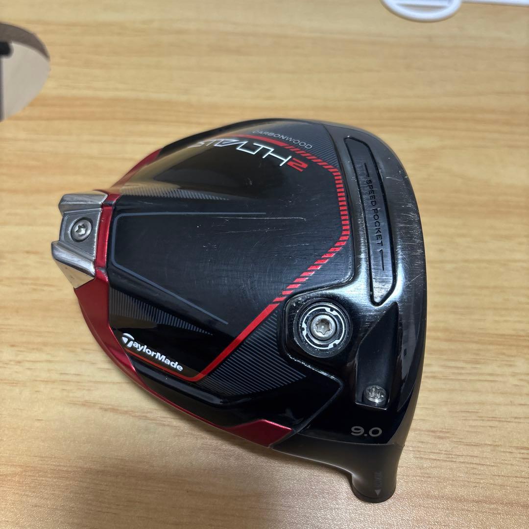 テーラーメイドステルス2 ドライバー9.0ヘッドのみ目立った傷や汚れなし