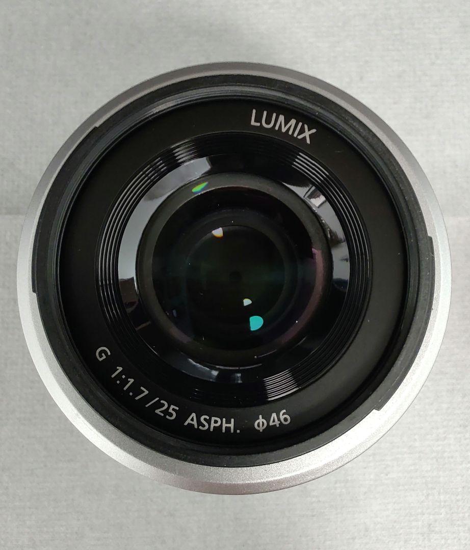 Panasonic LUMIX単焦点レンズ H-H025（レンズフード+箱付き）
