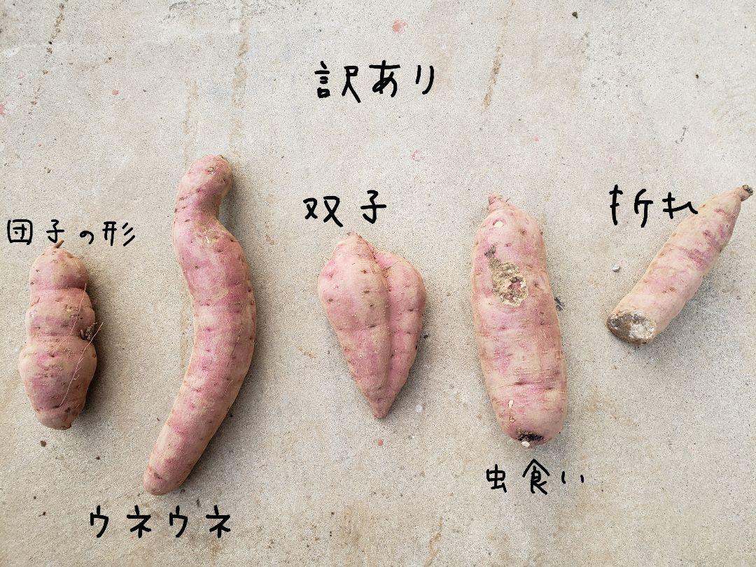 瑠璃商品です。訳あり紅はるか20kg　土付き　茨城県産