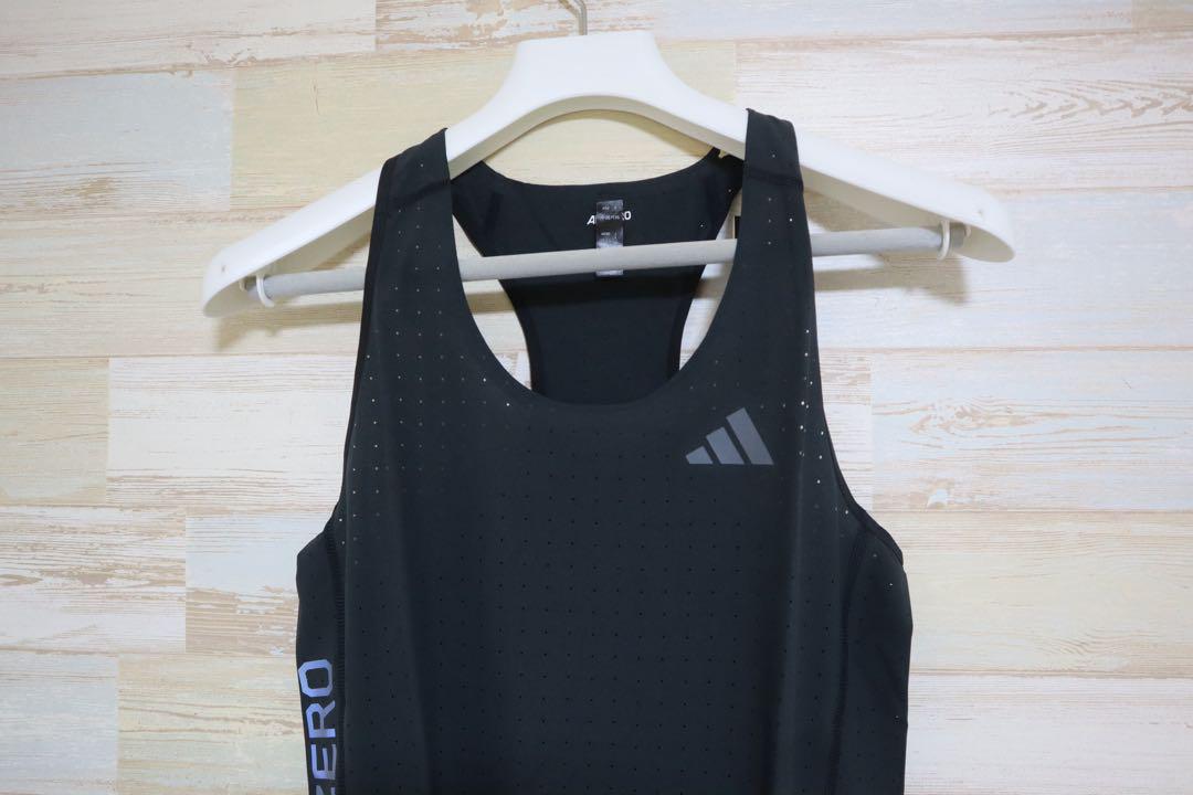 新品 adidas アディダス　メンズ　adizero ランニング　シングレット