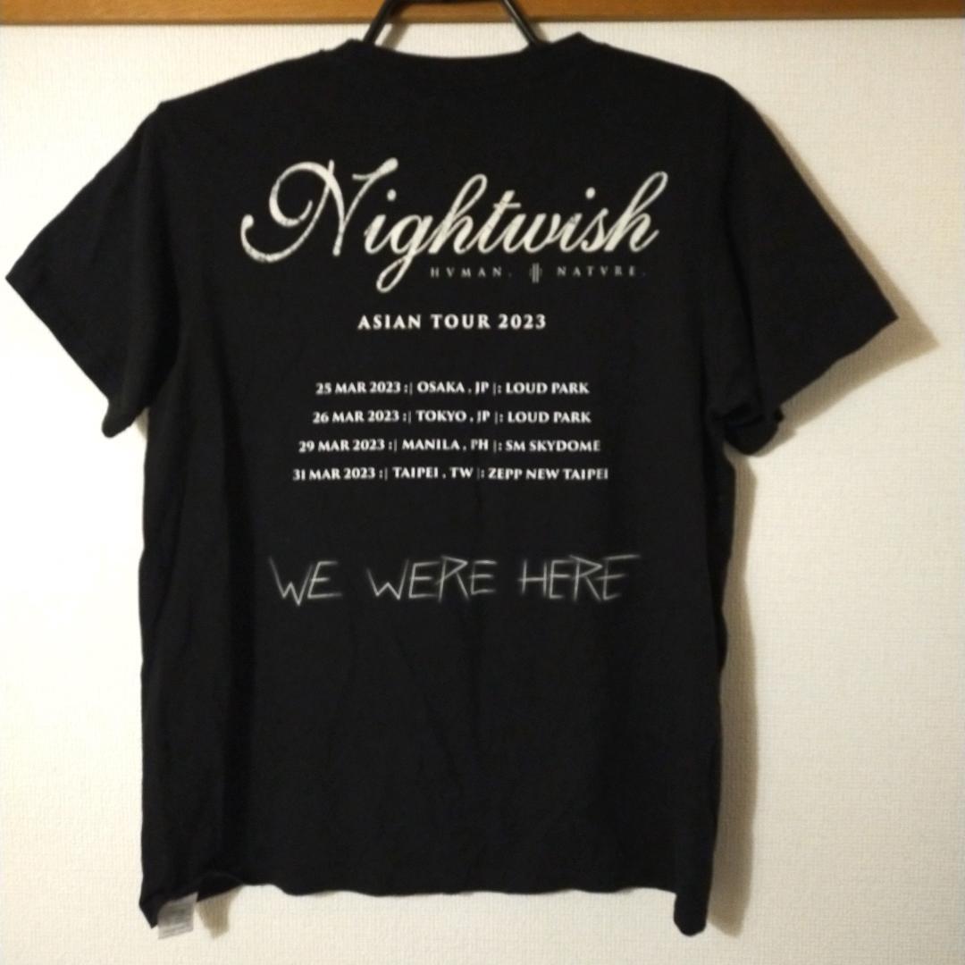 美品　ナイトウィッシュ Tシャツ 2023 ツアー 黒　Ｌ　nightwish 美品 ナイトウィッシュ Tシャツ 2023 ツアー 黒 L nightwish
