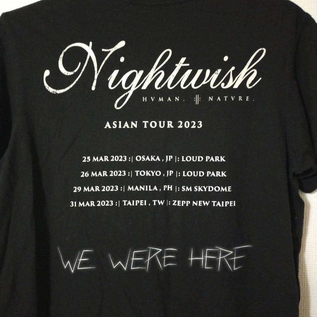 美品　ナイトウィッシュ Tシャツ 2023 ツアー 黒　Ｌ　nightwish 美品 ナイトウィッシュ Tシャツ 2023 ツアー 黒 L nightwish