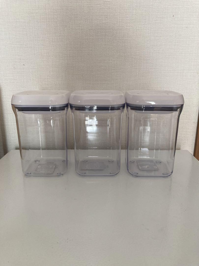 OXOポップコンテナスモールスクエアショート3個