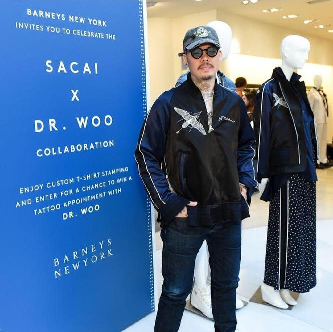 sacai×Dr.Woo コラボ Embroidery 刺繍 フレアスカTシャツ sacai×Dr.Woo コラボ Embroidery 刺繍 フレアスカTシャツ - メルカリ