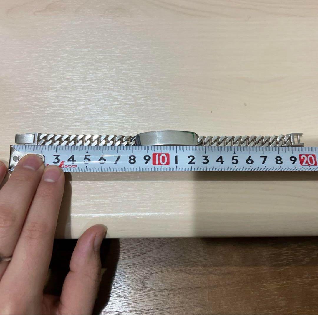 シルバー950 IDチェーンブレスレット