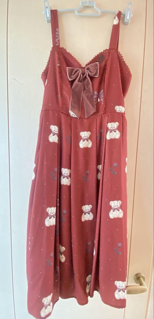 axes femme プレゼントベア　ワンピース　ジャンスカ　アクシーズファム